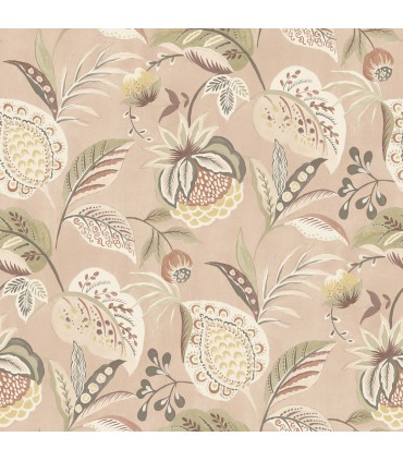 3125-72303 - Bohemian Blush Jacobean Wallpaper-Kinfolk