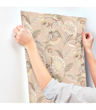 3125-72303 - Bohemian Blush Jacobean Wallpaper-Kinfolk