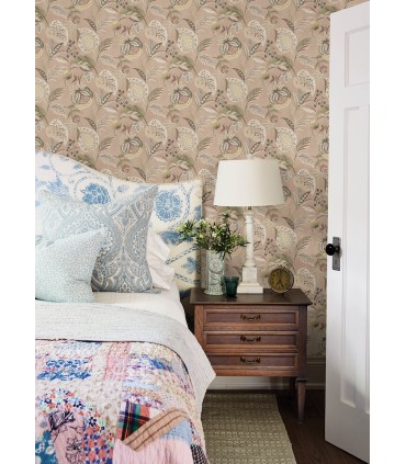 3125-72303 - Bohemian Blush Jacobean Wallpaper-Kinfolk