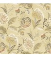 3125-72302 - Bohemian Mustard Jacobean Wallpaper-Kinfolk