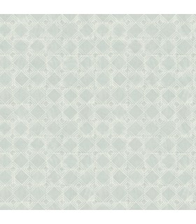 3125-72308 - Button Block Aqua Geometric Wallpaper-Kinfolk