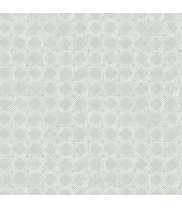 3125-72308 - Button Block Aqua Geometric Wallpaper-Kinfolk