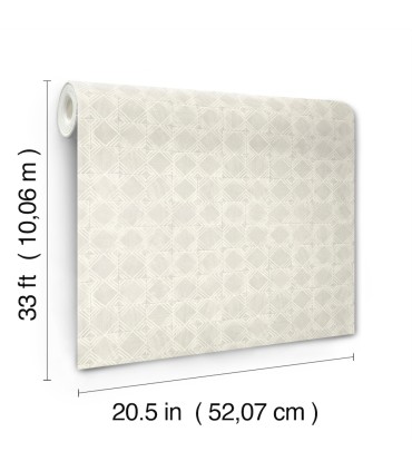 3125-72309 - Button Block Light Grey Geometric Wallpaper-Kinfolk