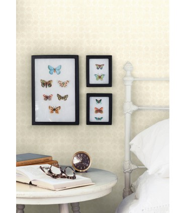 3125-72307 - Button Block Taupe Geometric Wallpaper-Kinfolk