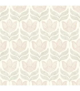 3125-72346 - Cathal Blush Tulip Block Print Wallpaper-Kinfolk