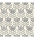 3125-72343 - Cathal Charcoal Tulip Block Print Wallpaper-Kinfolk