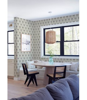 3125-72343 - Cathal Charcoal Tulip Block Print Wallpaper-Kinfolk