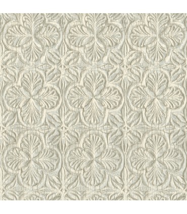 3125-72335 - Karachi Aqua Wooden Damask Wallpaper-Kinfolk