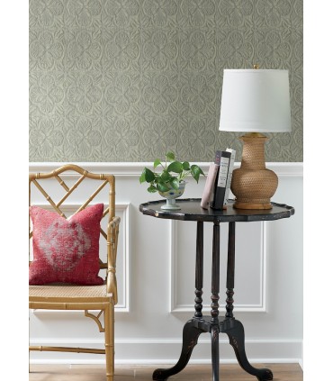 3125-72332 - Karachi Light Blue Wooden Damask Wallpaper-Kinfolk