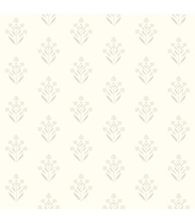 3125-72349 - Kova Dove Floral Crest Wallpaper-Kinfolk