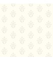 3125-72349 - Kova Dove Floral Crest Wallpaper-Kinfolk