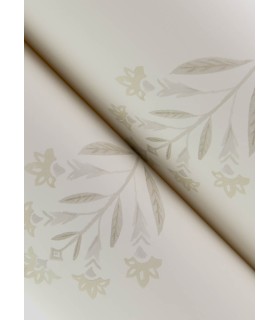 3125-72349 - Kova Dove Floral Crest Wallpaper-Kinfolk