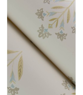 3125-72348 - Kova Yellow Floral Crest Wallpaper-Kinfolk