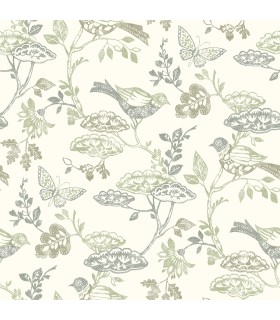 3125-72315 - Malmo Green Trail Wallpaper-Kinfolk
