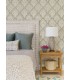 3125-72340 - Mimir Grey Quilted Damask Wallpaper-Kinfolk