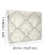 3125-72340 - Mimir Grey Quilted Damask Wallpaper-Kinfolk