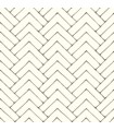 3125-72366 - Oswin Black Tiered Herringbone Wallpaper-Kinfolk