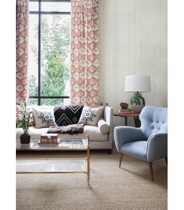 3125-72364 - Oswin Grey Tiered Herringbone Wallpaper-Kinfolk