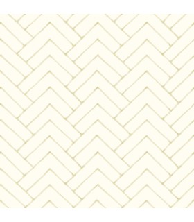 3125-72365 - Oswin Light Yellow Tiered Herringbone Wallpaper-Kinfolk