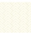 3125-72365 - Oswin Light Yellow Tiered Herringbone Wallpaper-Kinfolk