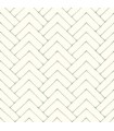 3125-72362 - Oswin Teal Tiered Herringbone Wallpaper-Kinfolk