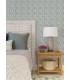 3125-72310 - Sandee Navy Medallion Wallpaper-Kinfolk
