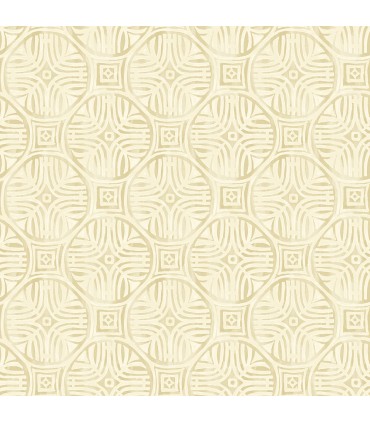 3125-72312 - Sandee Butter Medallion Wallpaper-Kinfolk