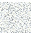 3125-72352 - Tarragon Blue Dainty Meadow Wallpaper-Kinfolk
