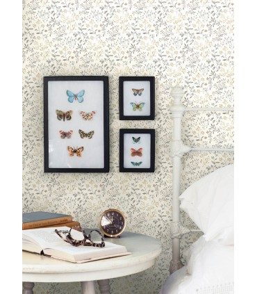 3125-72356 - Tarragon Grey Dainty Meadow Wallpaper-Kinfolk