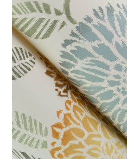 3125-72326 - Zalipie Apricot Floral Trail Wallpaperr-Kinfolk