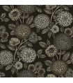 3125-72327 - Zalipie Black Floral Trail Wallpaperr-Kinfolk
