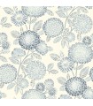 3125-72328 - Zalipie Blue Floral Trail Wallpaperr-Kinfolk