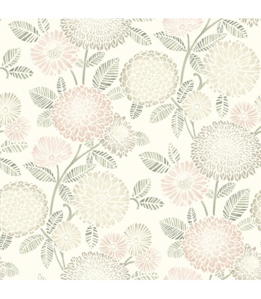 3125-72329 - Zalipie Blush Floral Trail Wallpaperr-Kinfolk