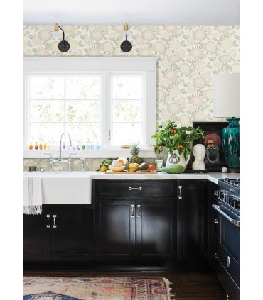 3125-72329 - Zalipie Blush Floral Trail Wallpaperr-Kinfolk