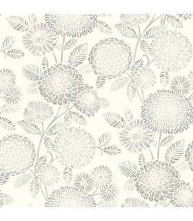 3125-72331 - Zalipie Grey Floral Trail Wallpaperr-Kinfolk
