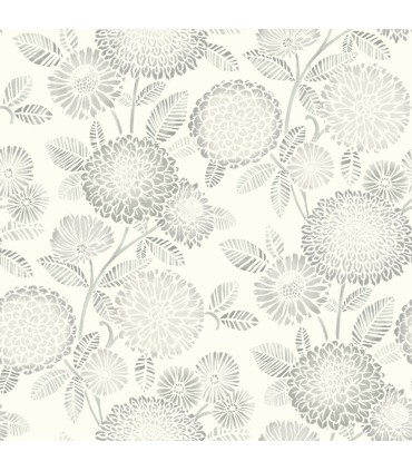 3125-72331 - Zalipie Grey Floral Trail Wallpaperr-Kinfolk