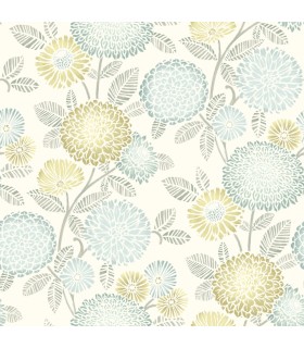 3125-72330 - Zalipie Lime Floral Trail Wallpaperr-Kinfolk