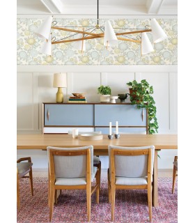 3125-72330 - Zalipie Lime Floral Trail Wallpaperr-Kinfolk