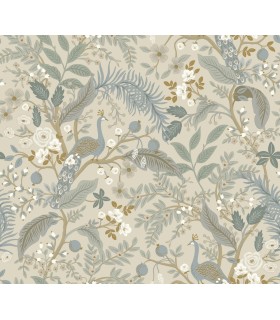 PSW1538RL - Peacock Garden Peel & Stick Wallpaper by Rifle Paper