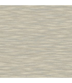 4157-26155 - Benson Taupe Faux Fabric Wallpaper by Advantage