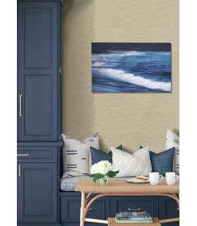 4157-26156 - Benson Yellow Faux Fabric Wallpaper by Advantage