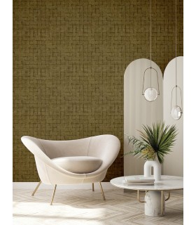 4157-333453 - Blocks Chestnut Checkered Wallpaper by Advantage