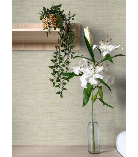 4157-26463 - Exhale Light Yellow Faux Grasscloth Wallpaper by Advantage