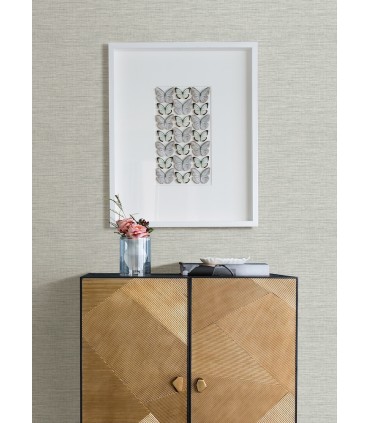 4157-26461 - Exhale Seafoam Faux Grasscloth Wallpaper by Advantage