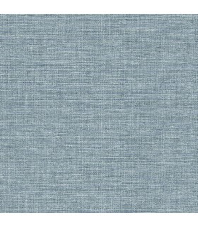 4157-26459 - Exhale Sky Blue Faux Grasscloth Wallpaper by Advantage