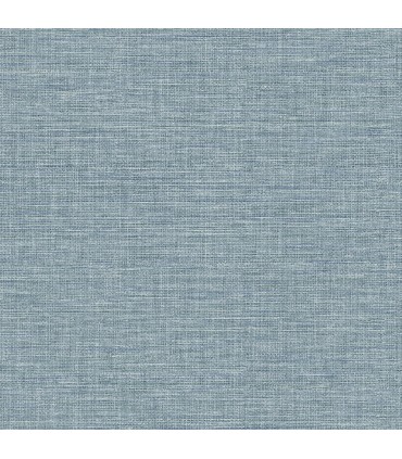 4157-26459 - Exhale Sky Blue Faux Grasscloth Wallpaper by Advantage