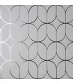 4157-42803 - Raye Silver Rosco Trellis Wallpaper by Advantage