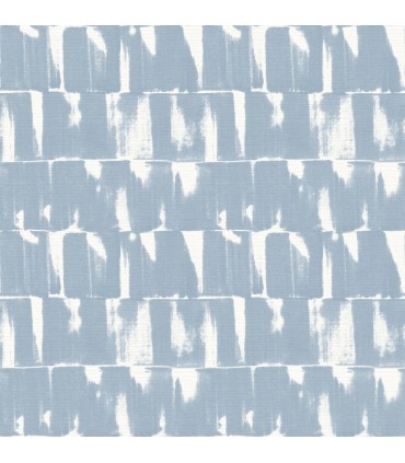 4122-27025 - Bancroft Blue Artistic Stripe Wallpaper-Terrace