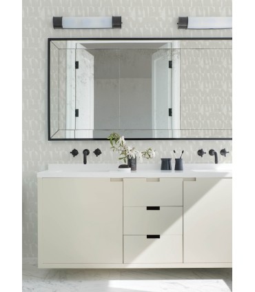 4122-27024 - Bancroft Dove Artistic Stripe Wallpaper-Terrace