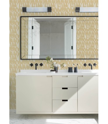 4122-27021 - Bancroft Gold Artistic Stripe Wallpaper-Terrace